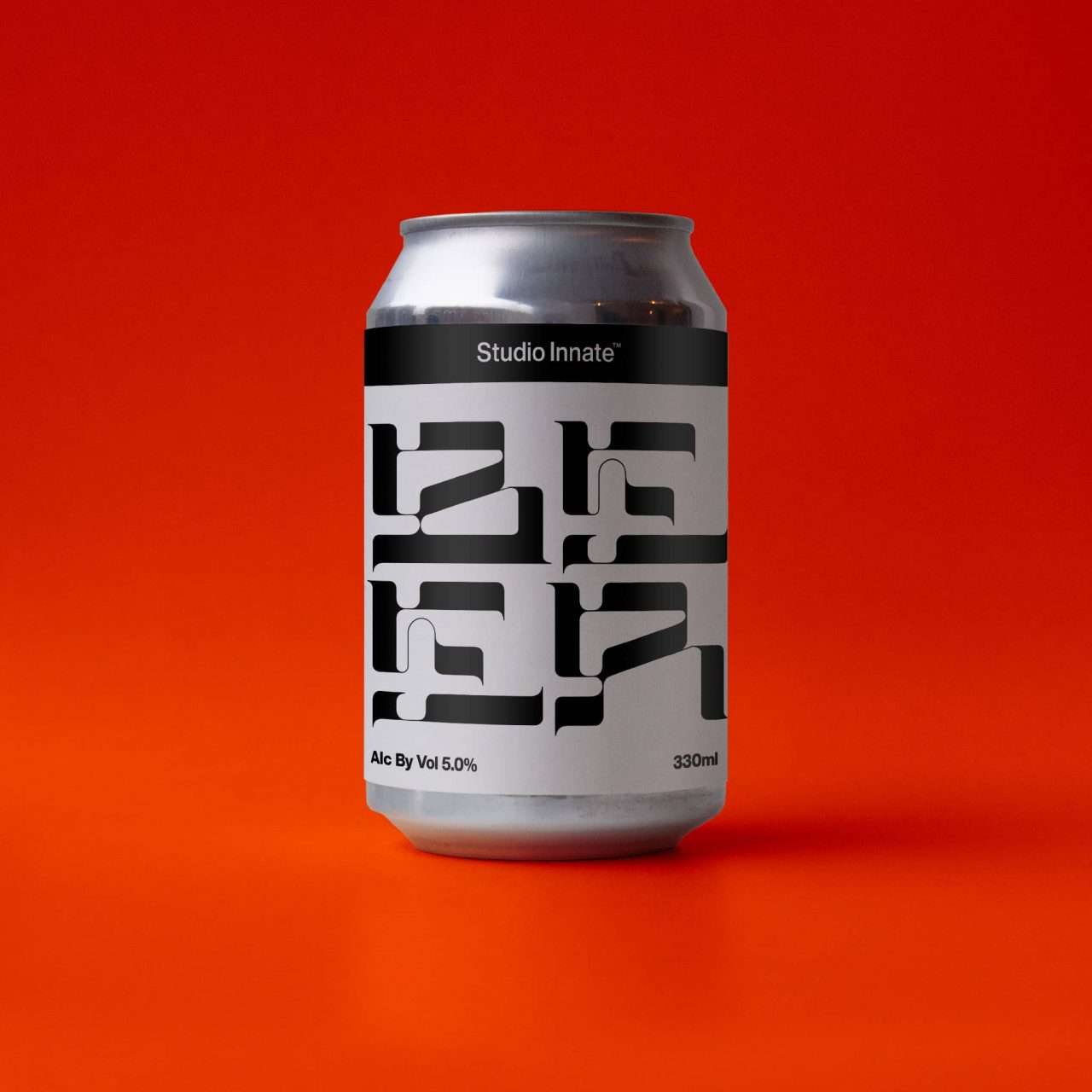 330ml Craft Beer Can Mockup | Photoshop Mockup | Studio Innate