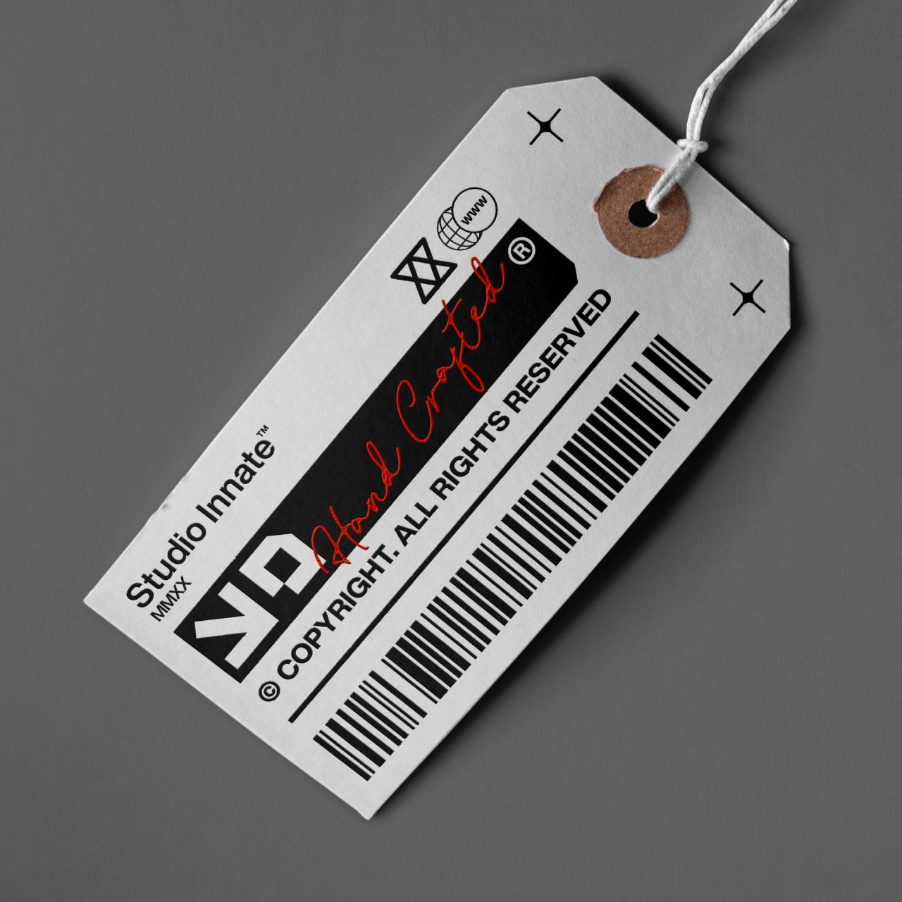 Apparel Tag Mockup | Studio Innate | Photoshop Mockup | Clothing brand