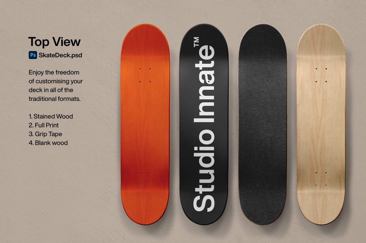 Download Skateboard Mockup Mockups Textures And Fonts Exclusive Downloads