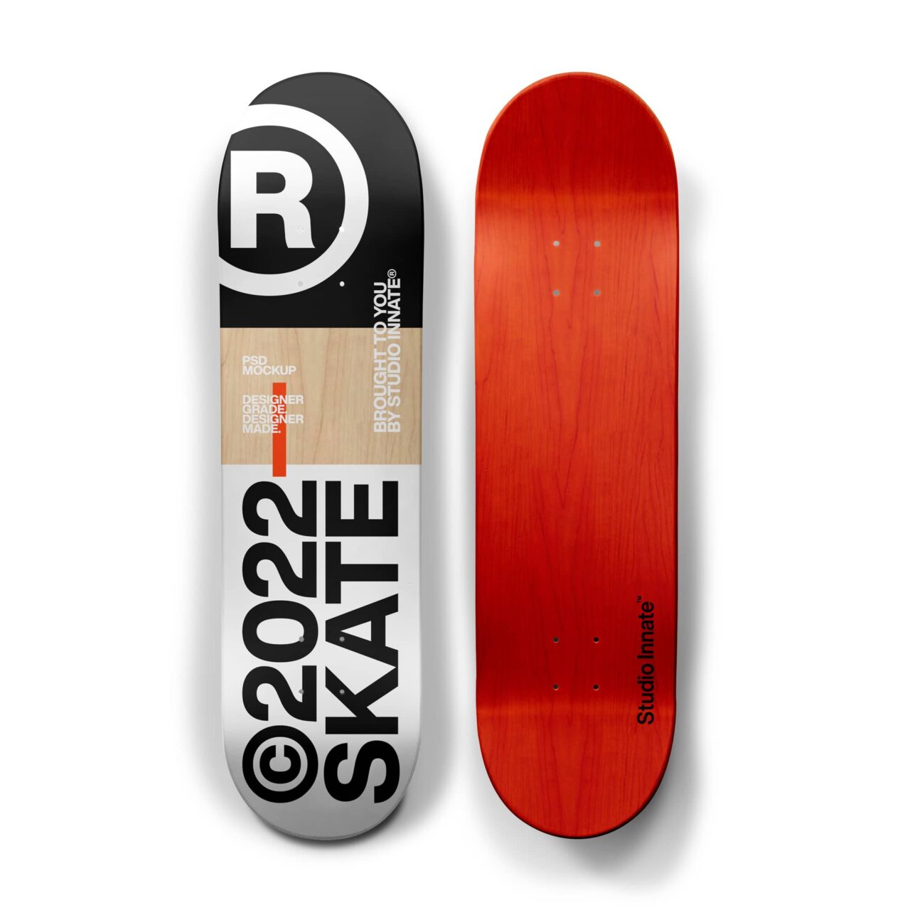 Skateboard Mockup Present Your Design with Ease