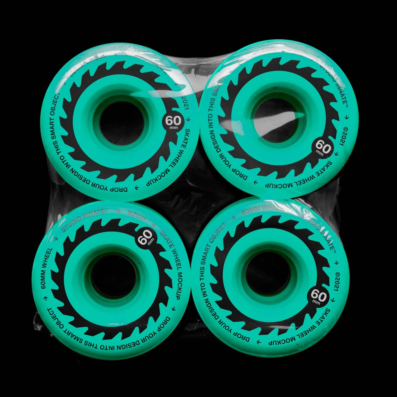 Plastic Wrapped Skate Wheels Studio Innate