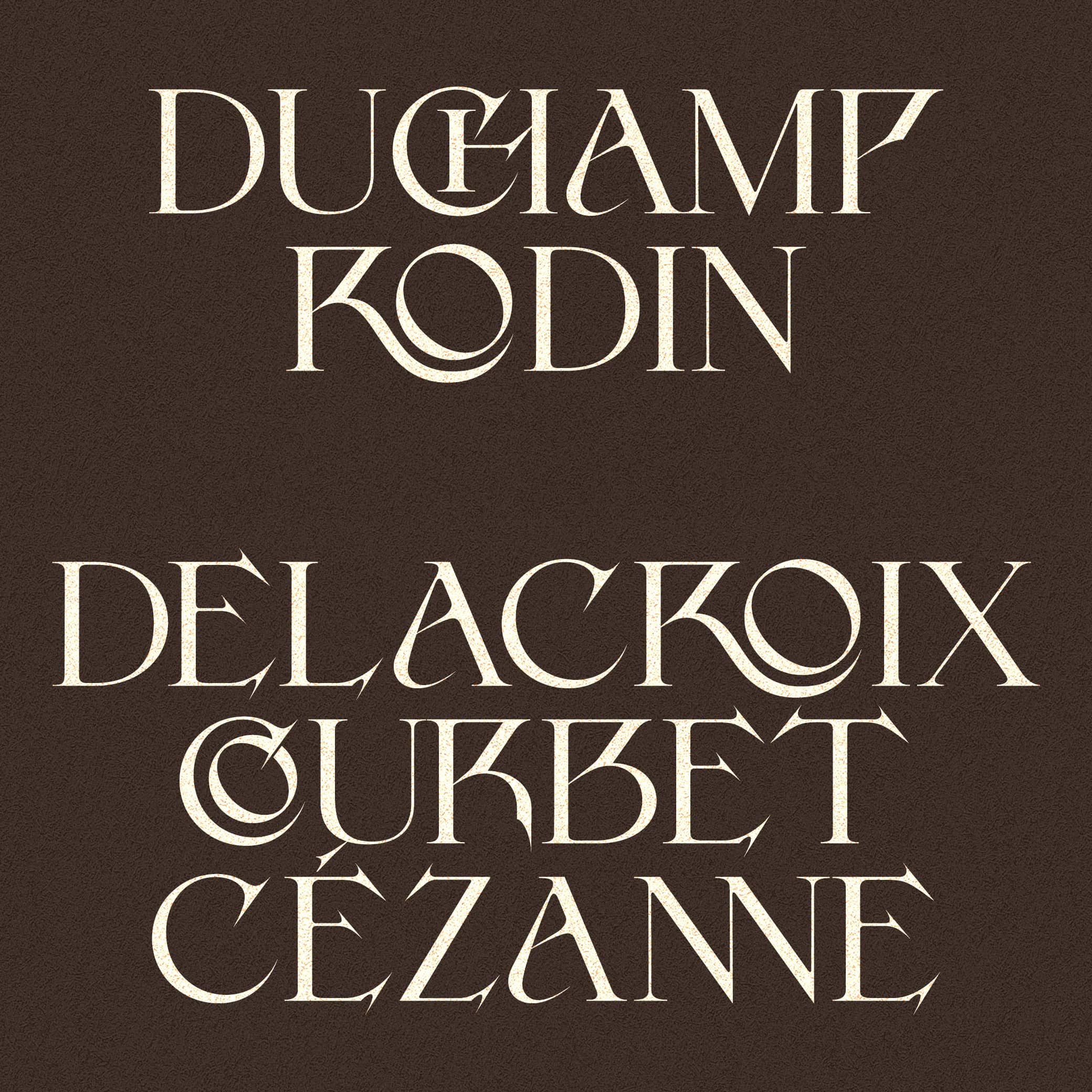 Arpon 2.0 Font knight's swords inspiration