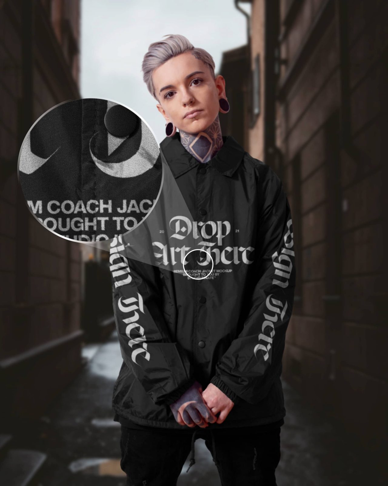 Coach Jacket Mockup | Studio Innate | Streetwear Brand