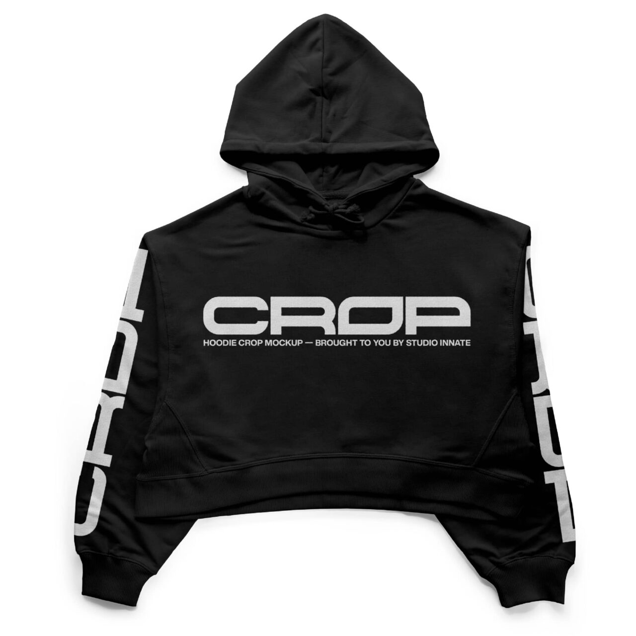 Crop discount hoodie mockup