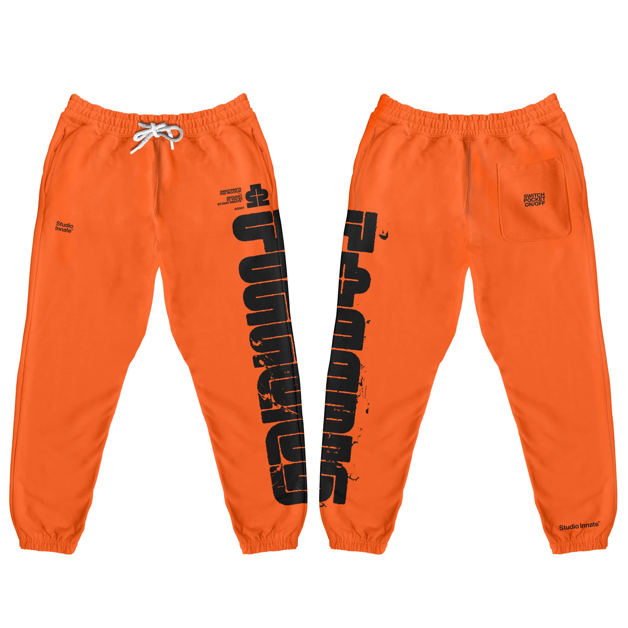 Sweatpants-orange