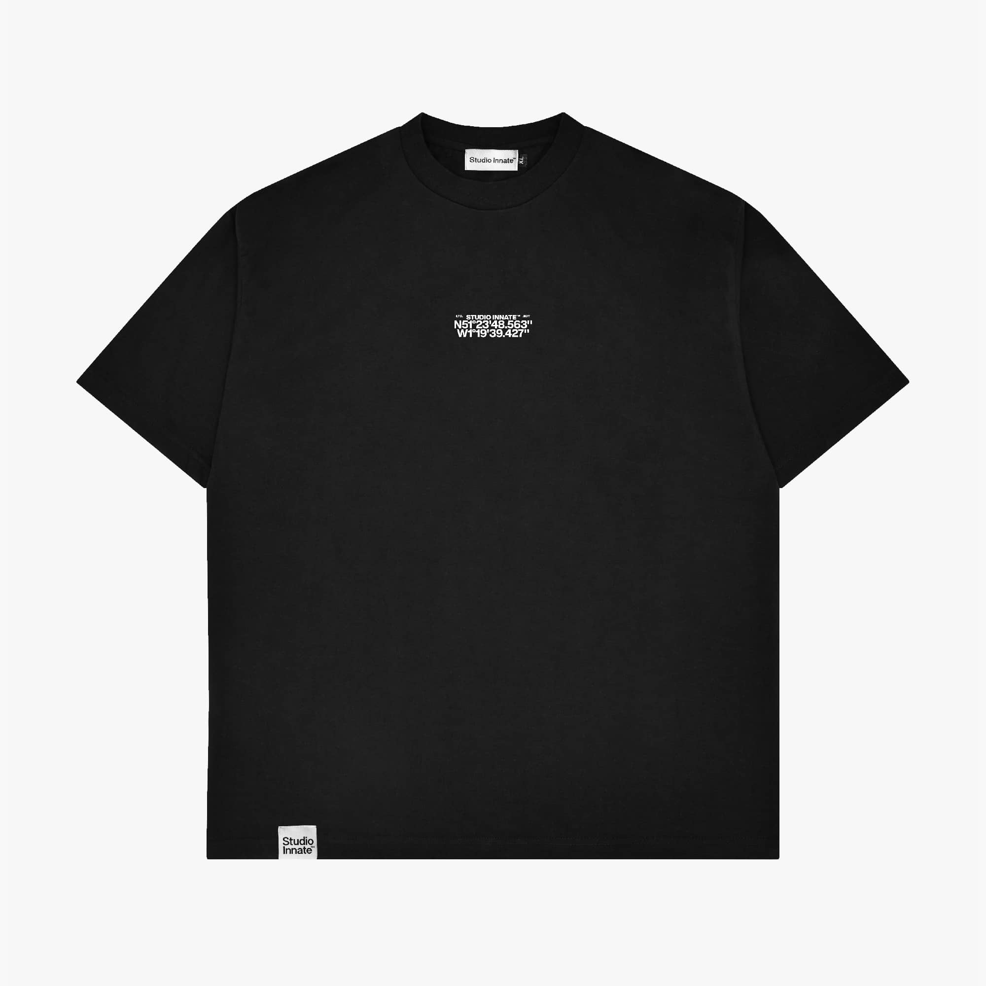 T-Shirt-Flatlay-Mockup-SPR-SMR-Black-Front