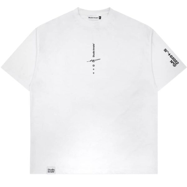 T-shirt Manches Courtes Blanc Avec Motif Burn Out Et Perles Noires - Taille S, Occasion Excellent état