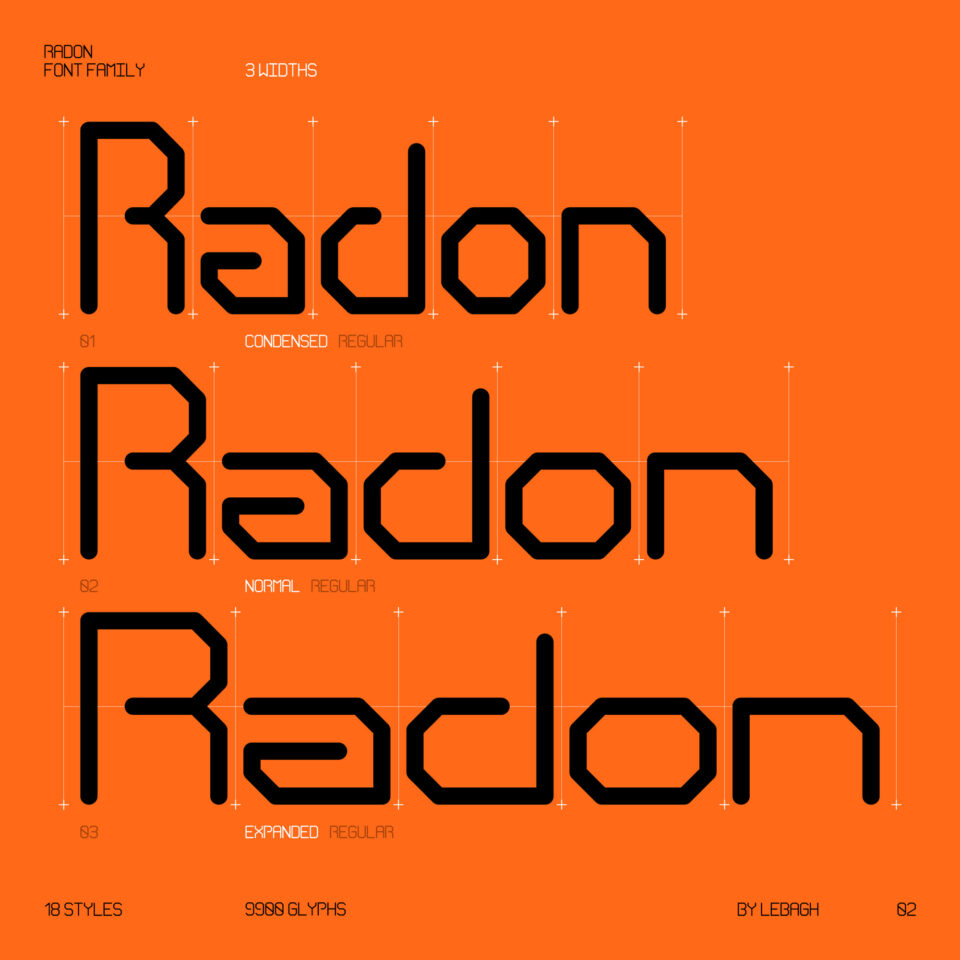 Radon Font | Modern and Versatile Typeface | Studio Innate