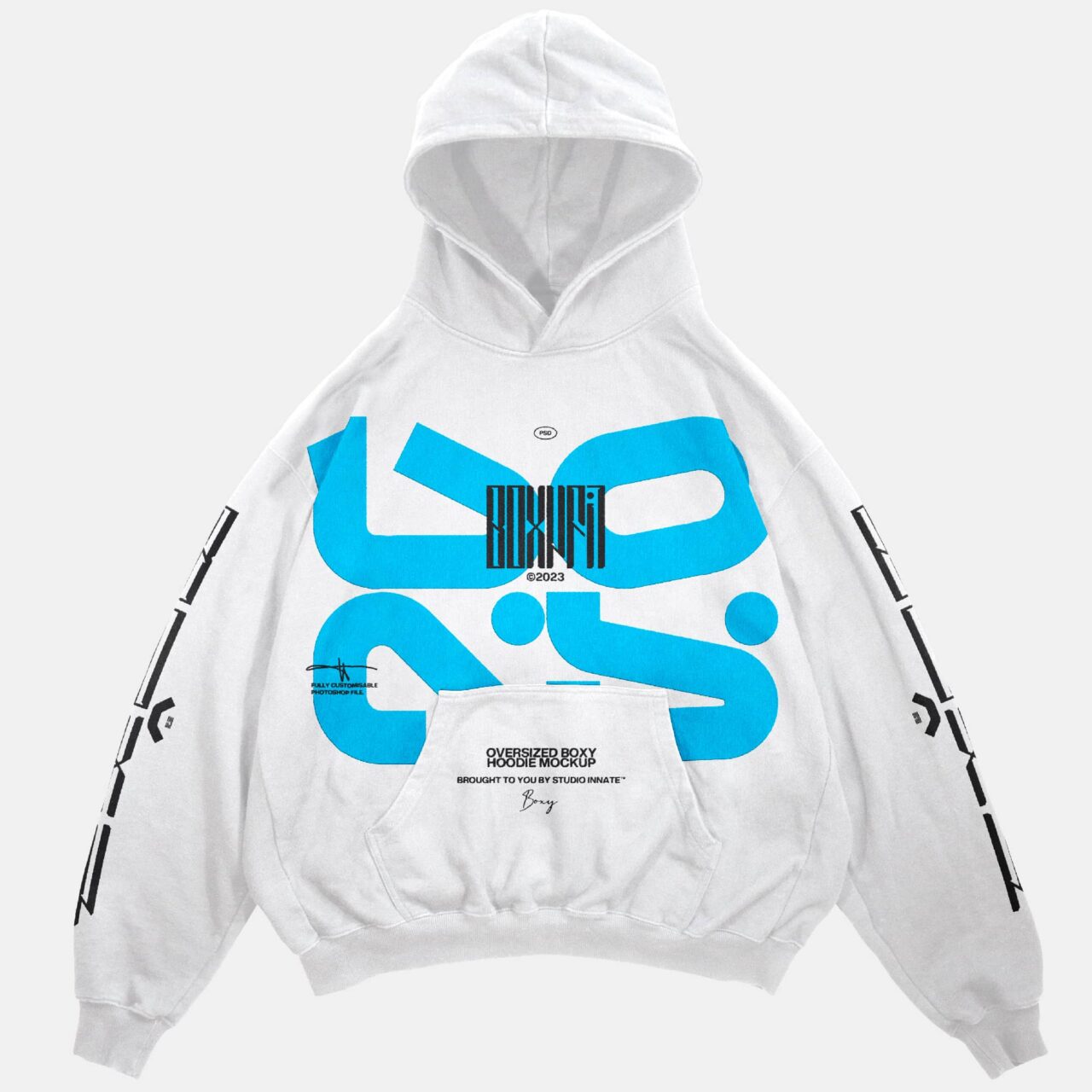 Boxy Hoodie Mockup | Studio Innate | Streetwear Mockups