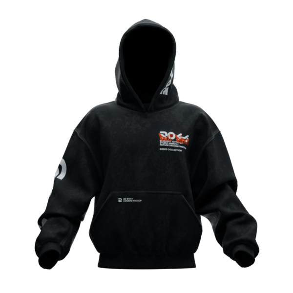 3D Boxy Hoodie Mockup - Standard