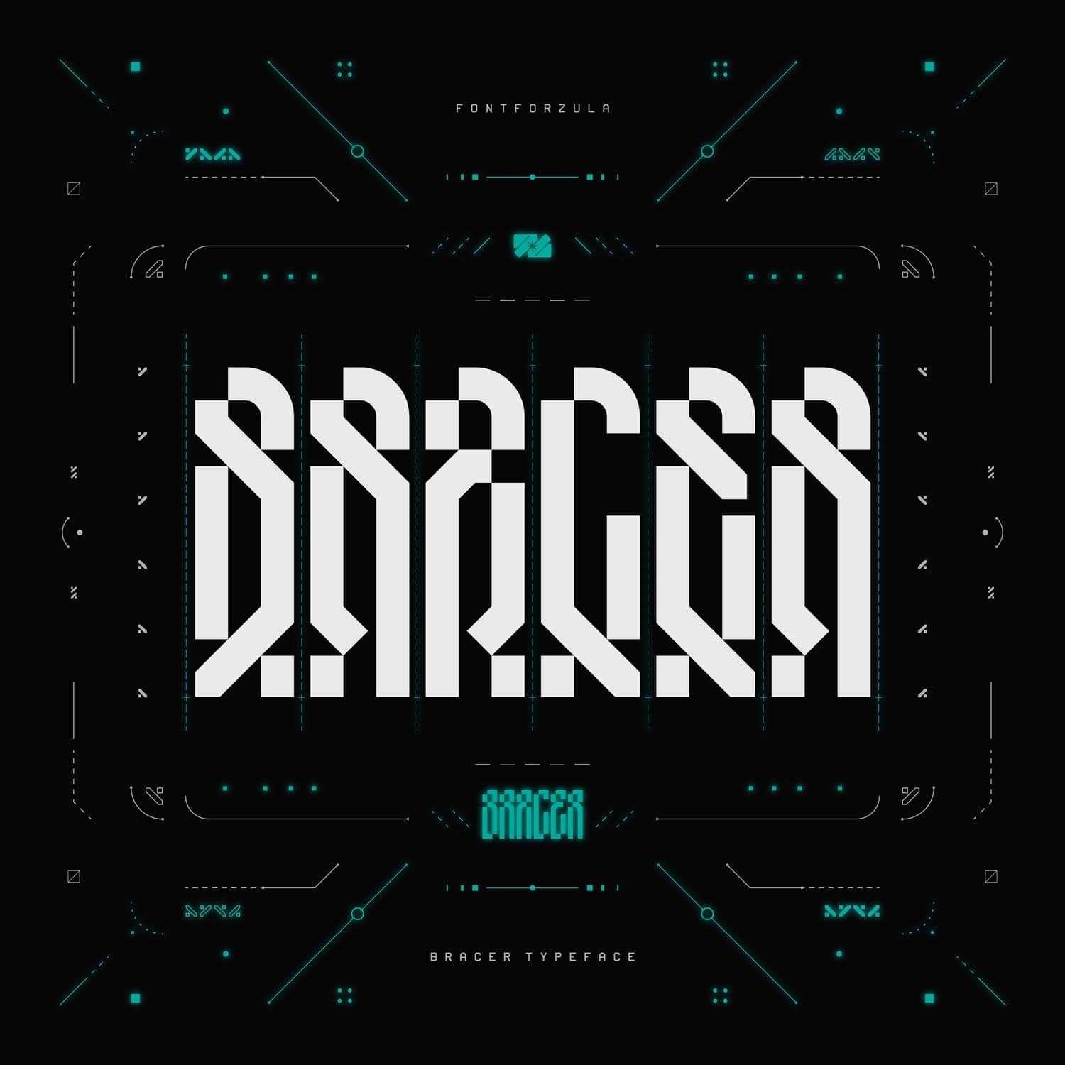 Bracer Typeface - Regular Style