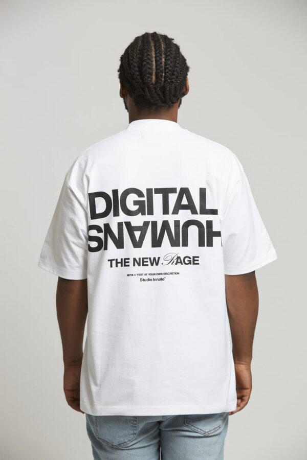 White Digital Humans T-Shirt - Image 3