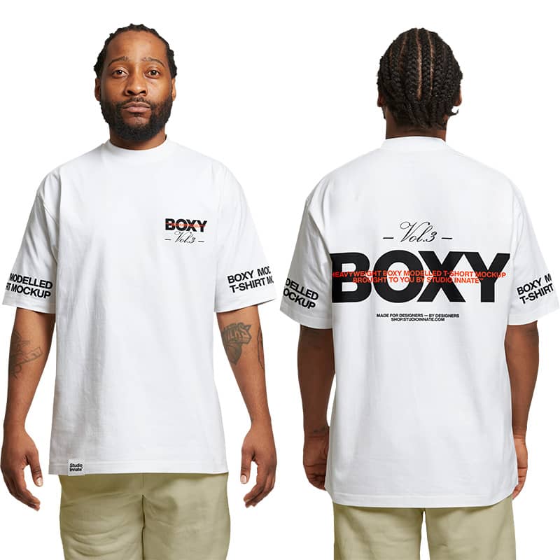 Boxy T-Shirt Mockup Showcase