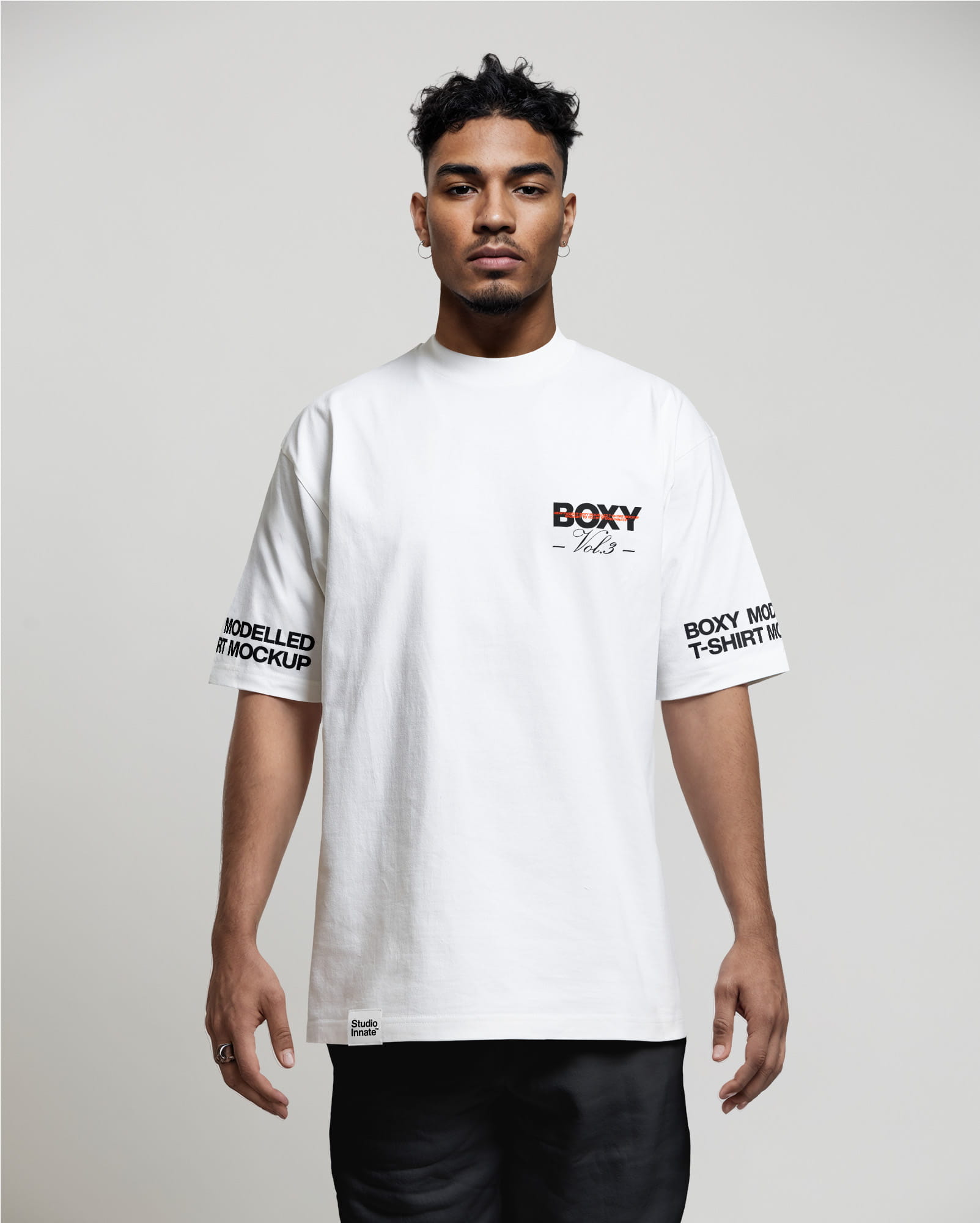 Boxy Modelled Tshirt Front