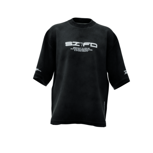 Walking 3D Oversized T-Shirt Mockup - Standard