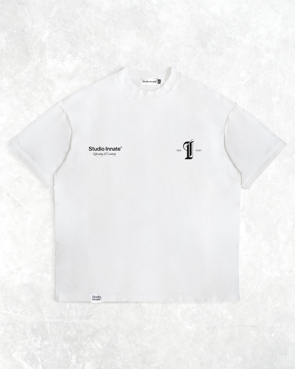 liberation-t-White-front