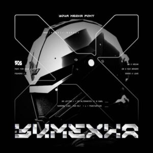 Futuristic Mecha Theme Font with Alternates